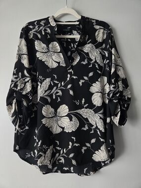 Eclipse | Black Floral Blouse